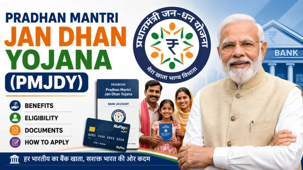 Pradhan Mantri Jan Dhan Yojana (PMJDY) Benefits, Eligibility, Documents & How to Apply