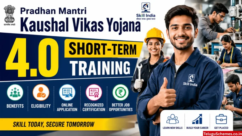 Pradhan Mantri Kaushal Vikas Yojana 4.0 Short-Term Training Benefits, Eligibility, and Online Application Guide
