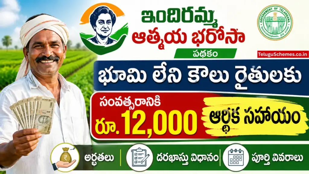 Indiramma Atmiya Bharosa Scheme: భూమి లేని కౌలు రైతులకు సంవత్సరానికి రూ. 12 వేలు ఆర్థిక సహాయం